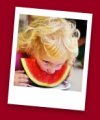 Child Eating Watermelon