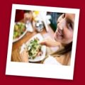 Woman Eating Salad