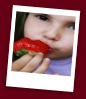 Child eating Strawberries